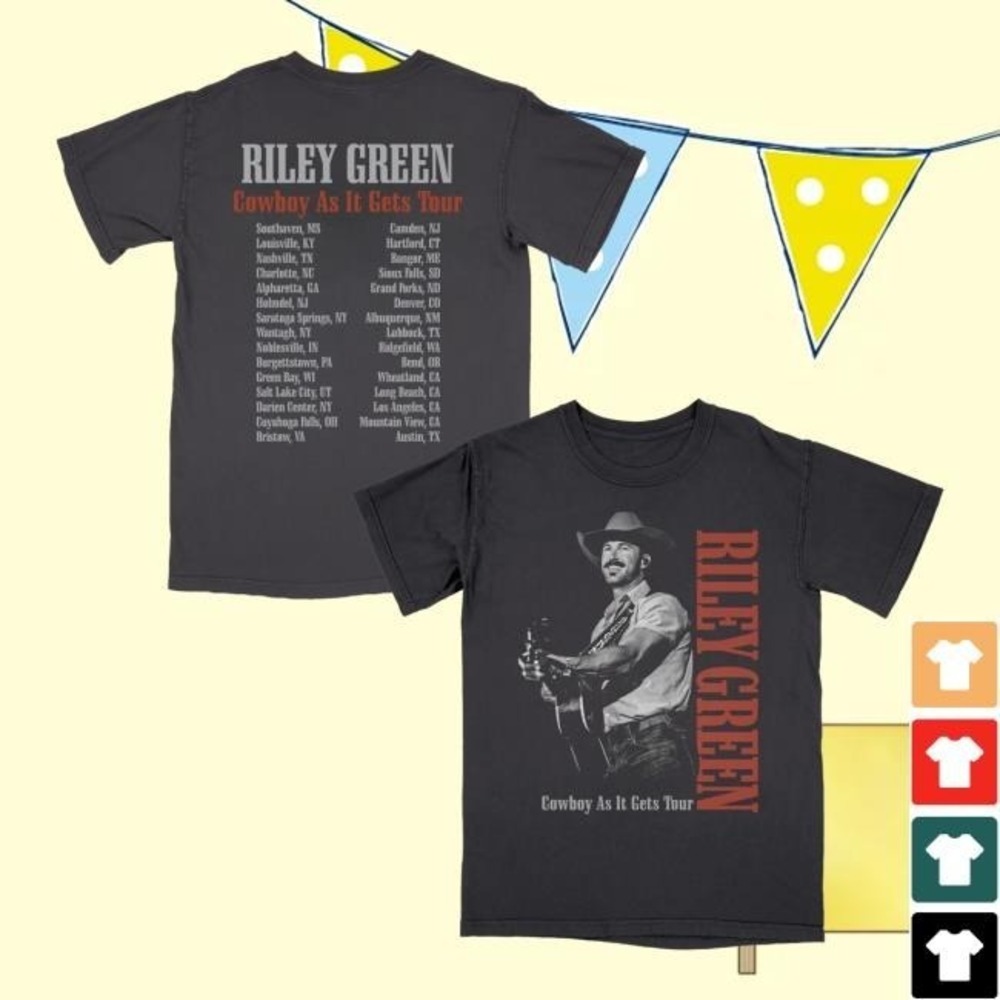 Riley Green  Store  Tour Tee 2 Sided